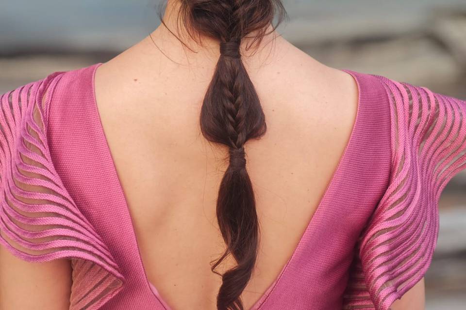 Trenza con postizo