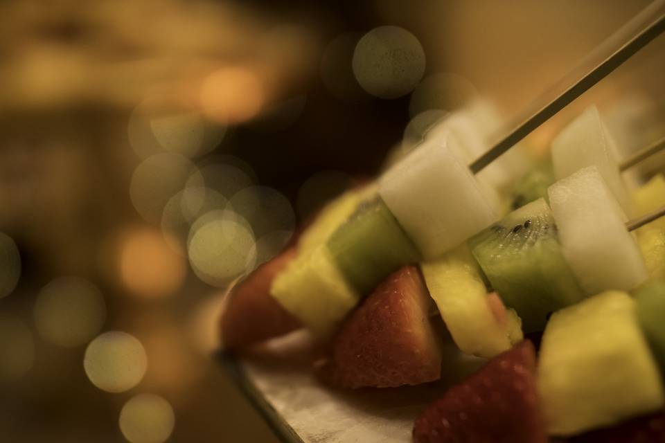 Brocheta de frutas