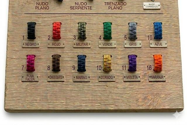 Tipos de nudos y colores