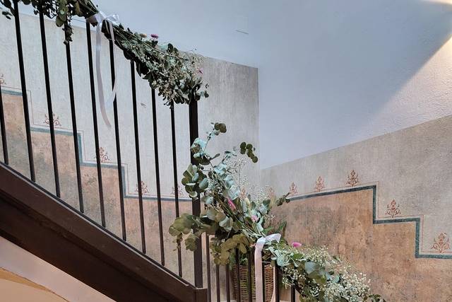 Escalera decorada