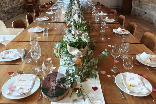 Mesa decorada