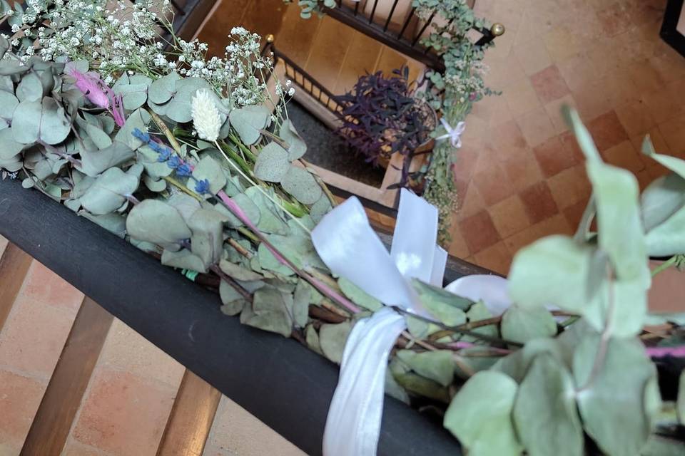 Escalera decorada