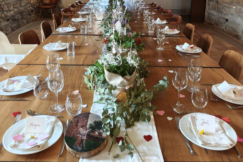 Mesa decorada