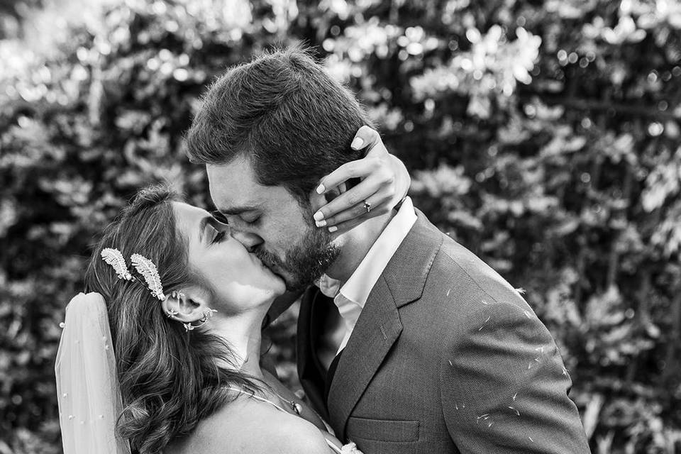 Beso romántico