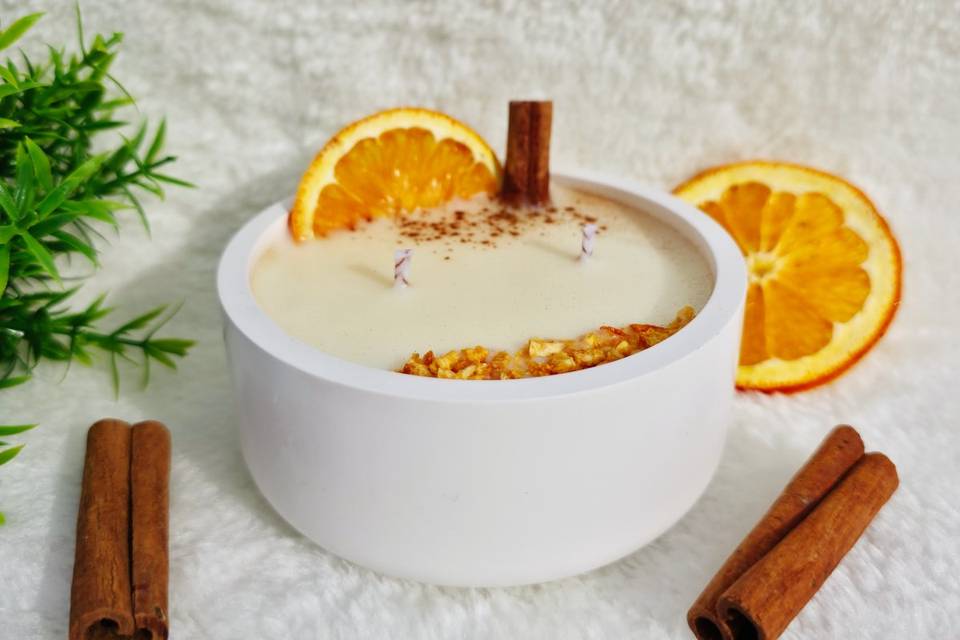 Vela Canela y Naranja