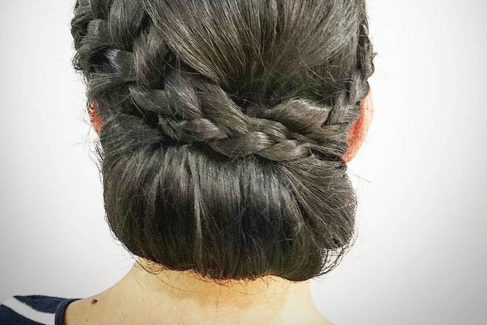 Recogido con trenza