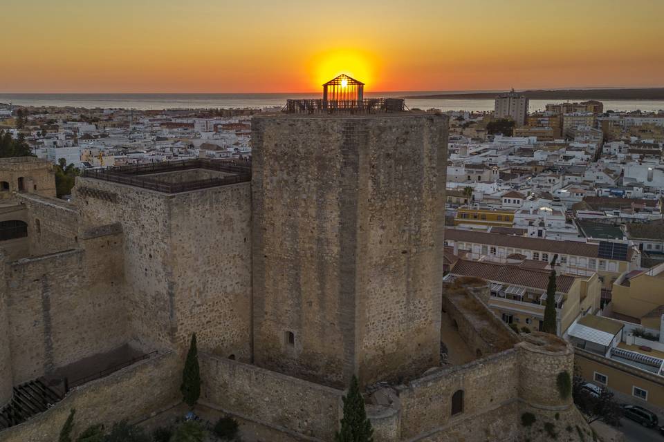 Atardecer Castillo Santiago