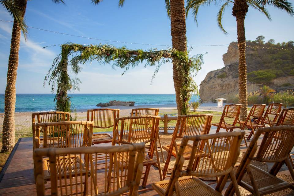 Boda frente al mar