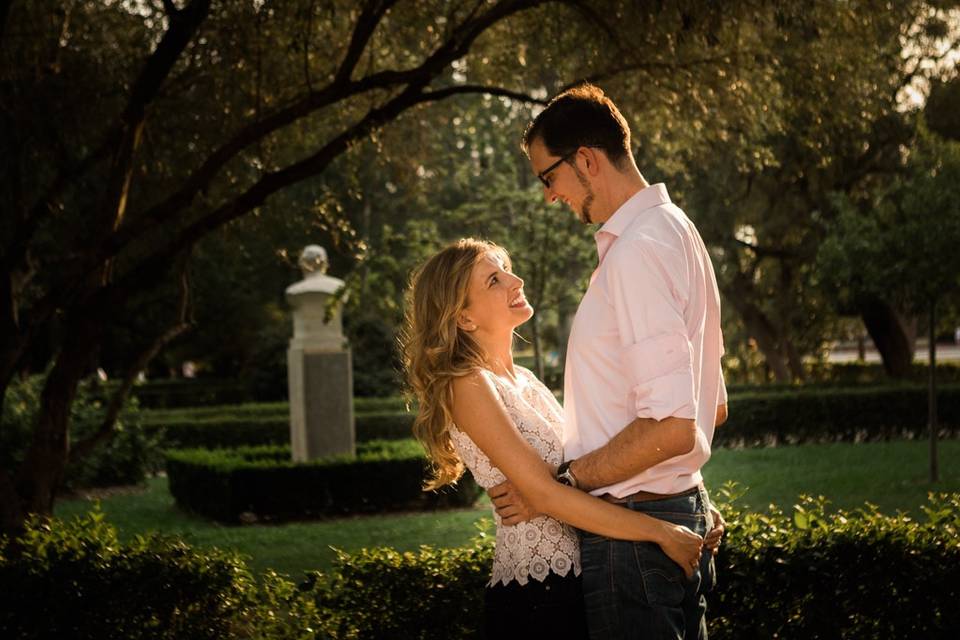 Preboda en el Retiro de Madrid