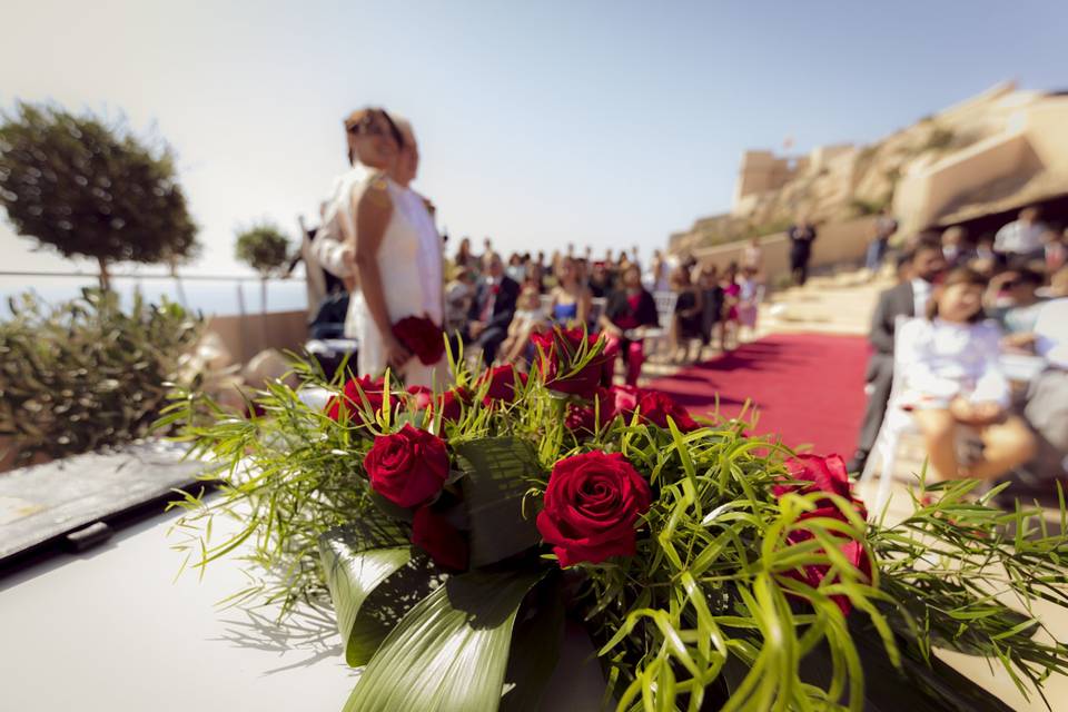 Escenario para la ceremonia