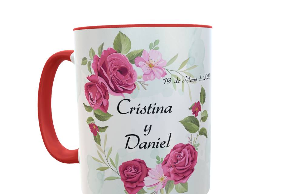 Taza colores personalizada