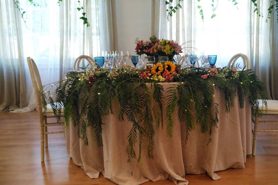 Banquete en el salón mirage