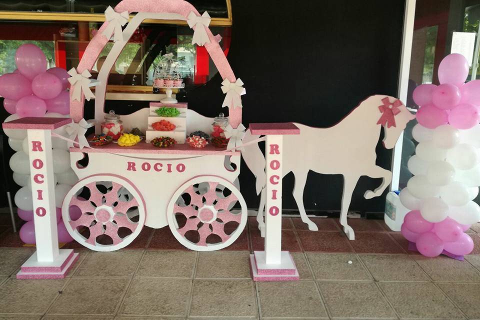 CARRITO DE CHUCHES mas bonito del mundo. Sweets cart. DIY 