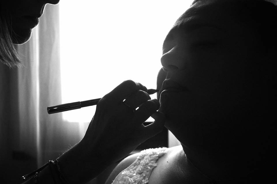 Maquillaje contraluz