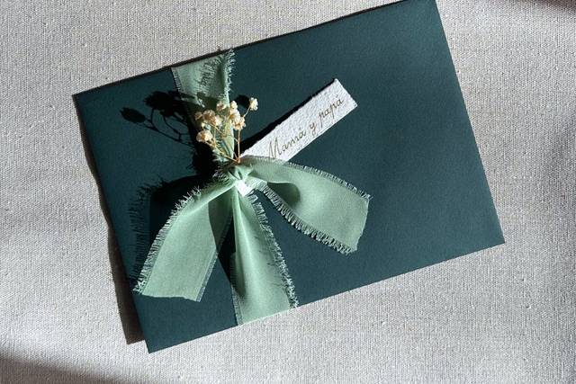 Sobre de la invitación de boda