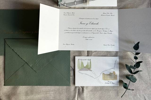 Invitación de boda I&E