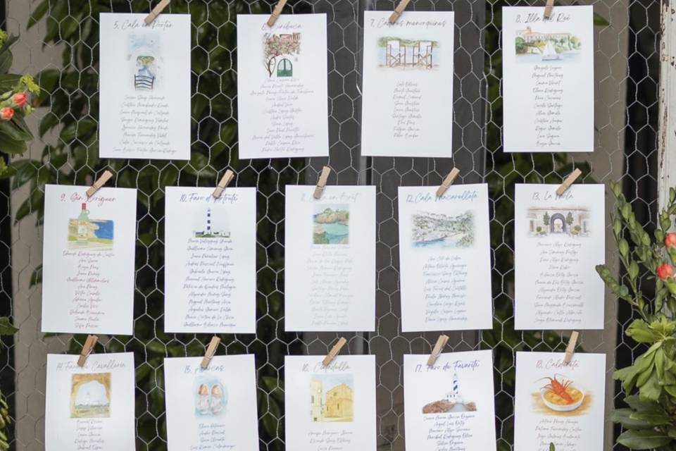 Seating plan Menorca
