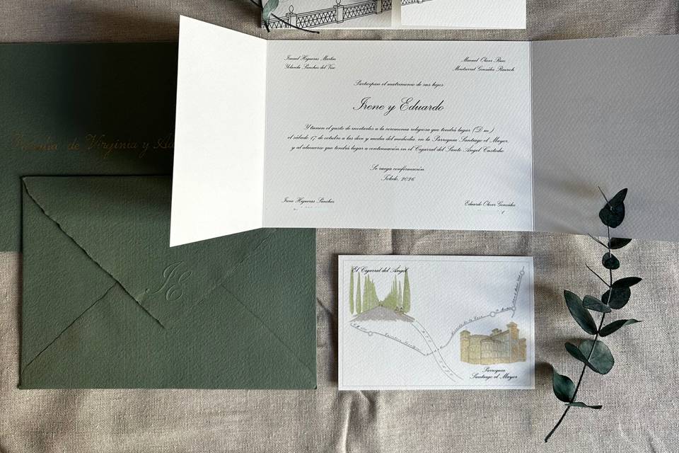 Invitación de boda I&E