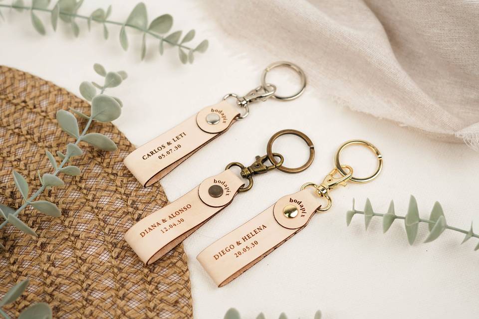 Llaveros de piel invitados