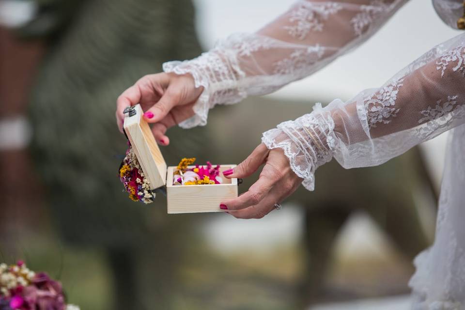 Caja con anillos