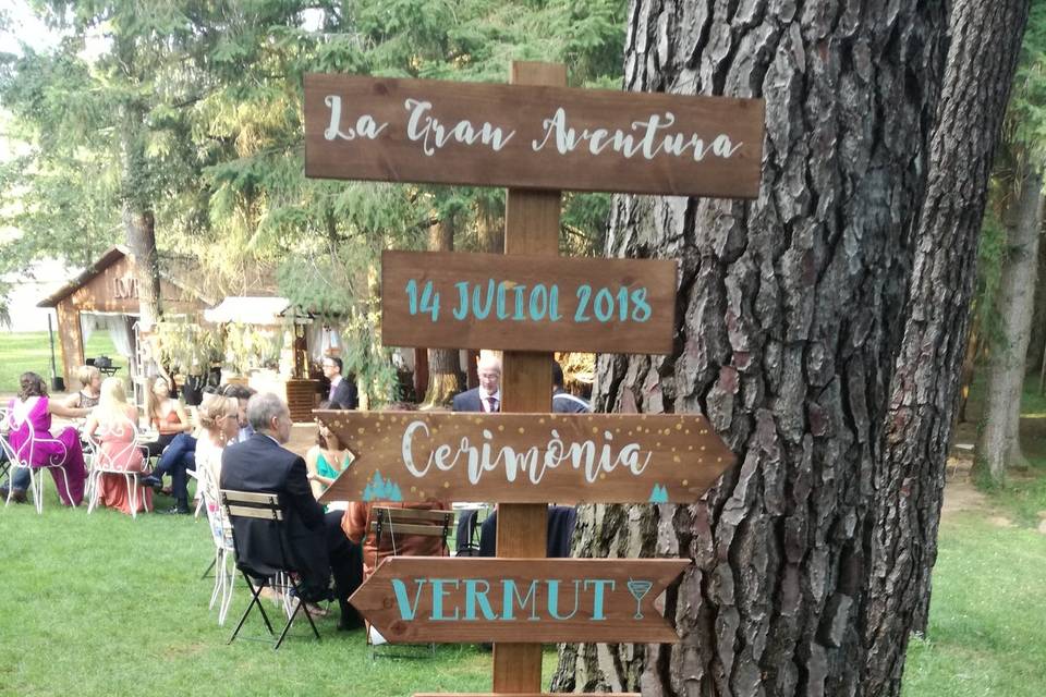 Señalizaciones para bodas