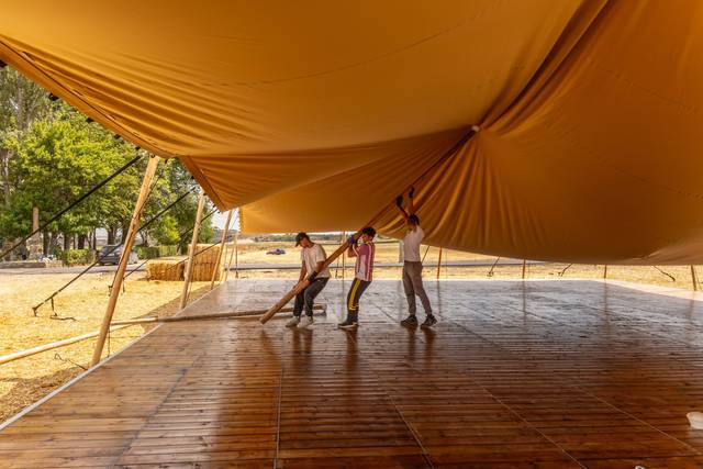 Carpa y tarima para bodas