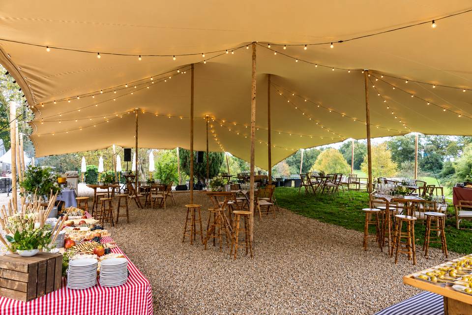 Carpa iluminada bodas
