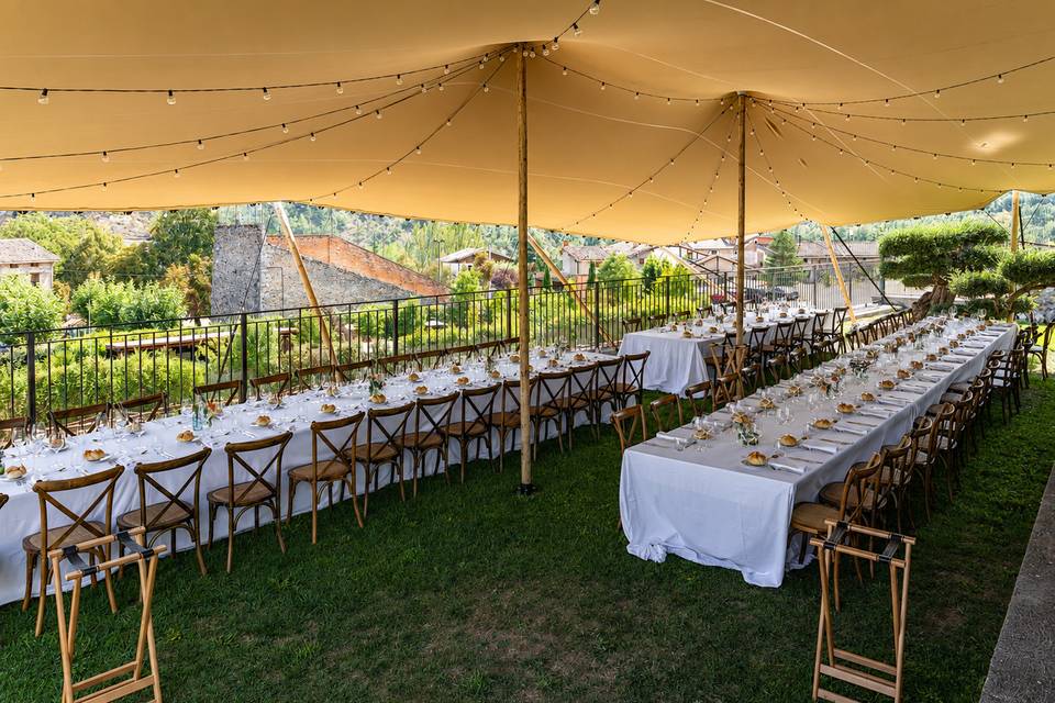 Carpa en finca privada