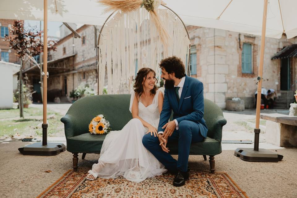 Boda civil en La Harinera
