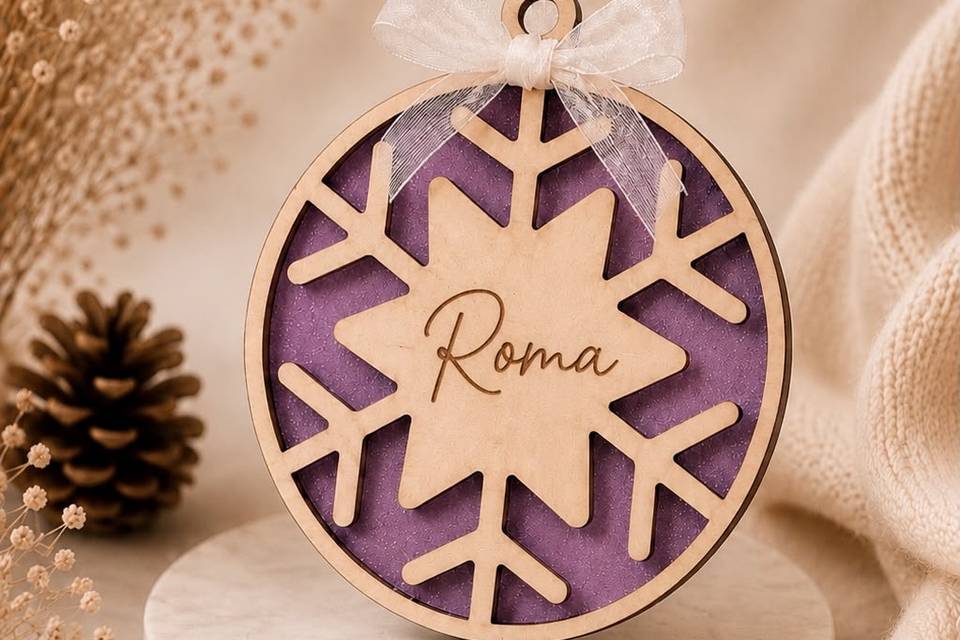 Bola de Navidad de copo