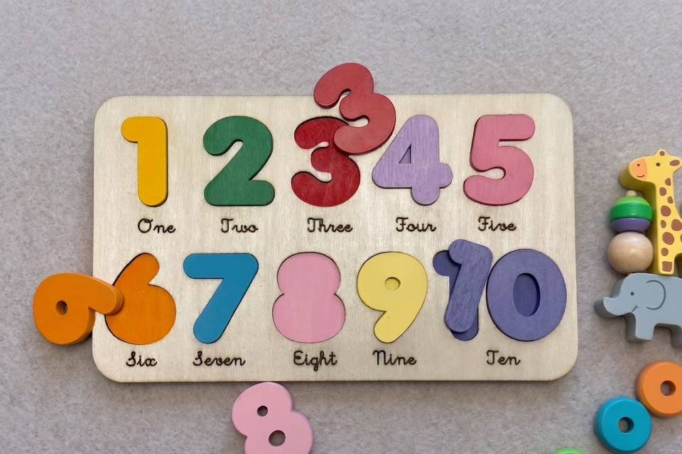 Puzzle números personalizado