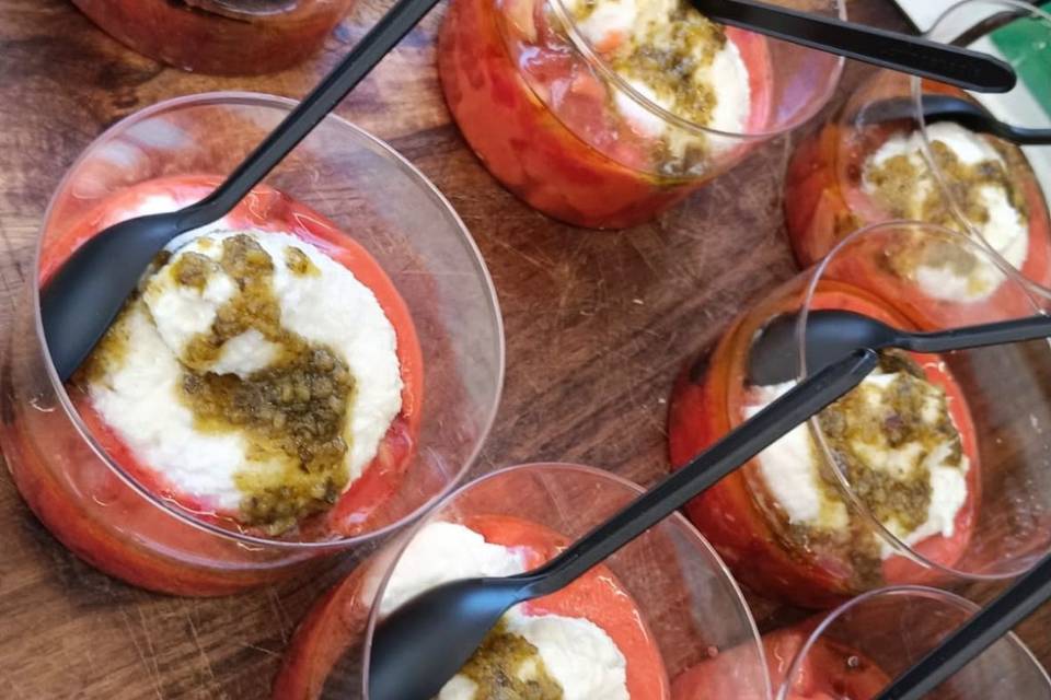 Salmorejo, burra, pesto..