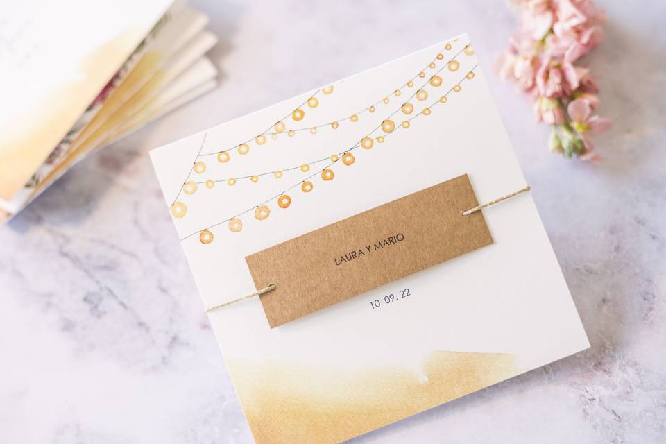 Invitación tríptico personalizada