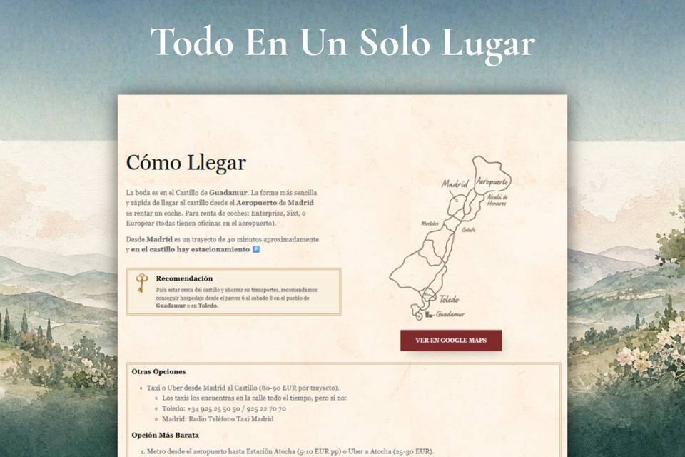 Todo en su lugar