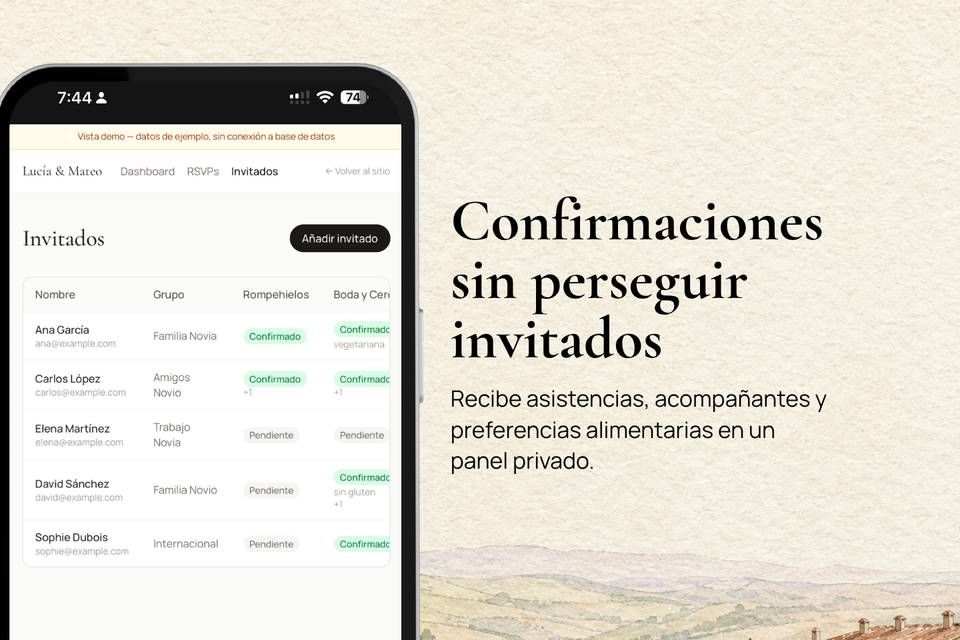 Toda la info en una web
