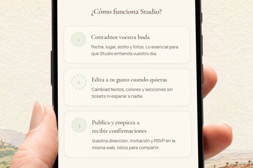 Prepara a tus invitados