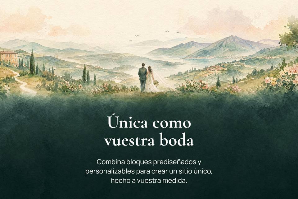 Unica como vuestra boda