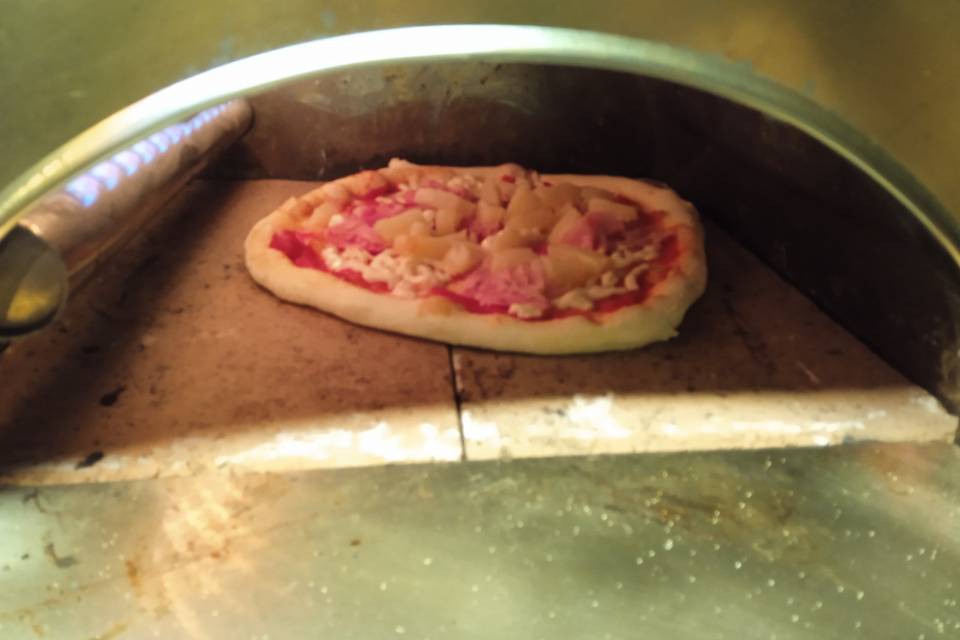 Mesa de pizzas