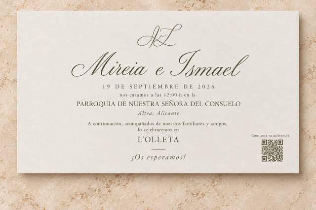 Invitación física