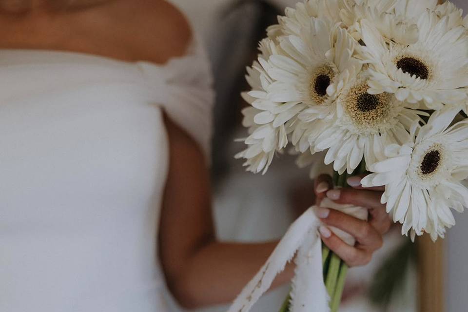Ramo de novia gerberas