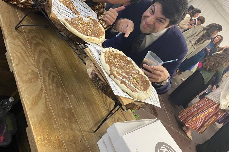 Pizza de Nocilla, ¡de muerte!