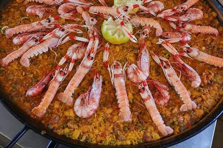 Paella de marisco
