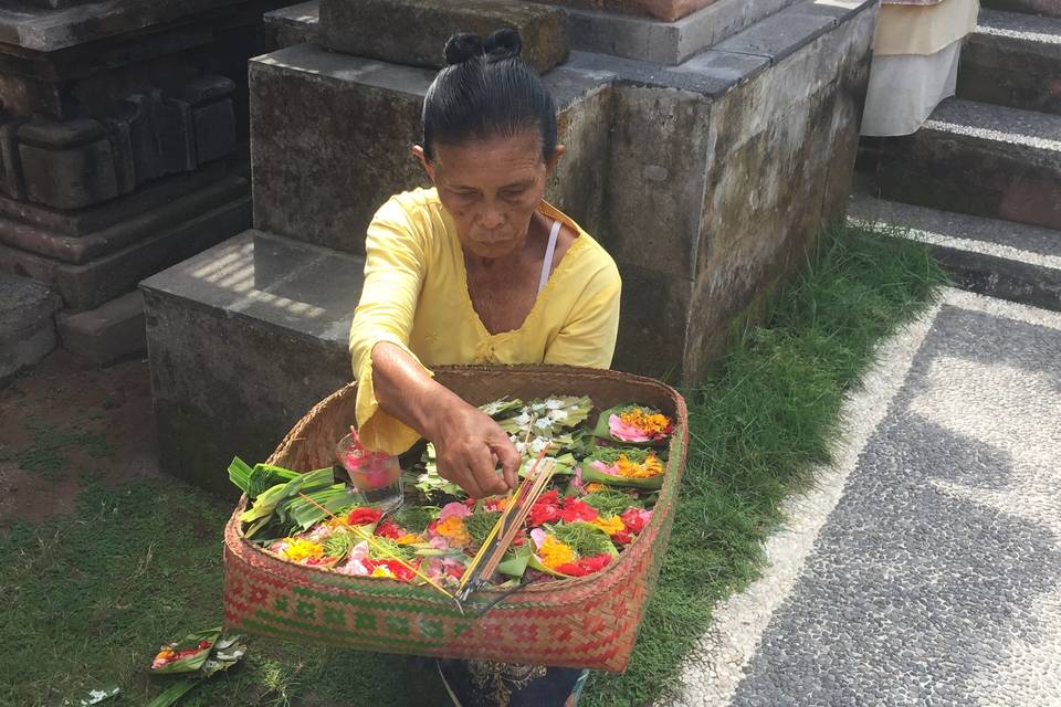 Bali y sus ofrendas diarias