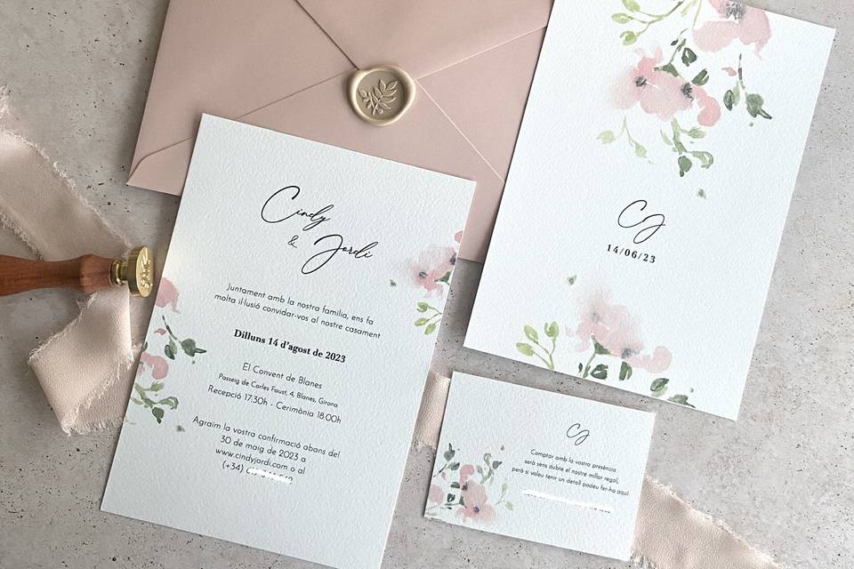 Invitación personalizada C&J