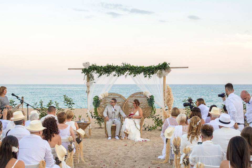 Ceremonia en la playa