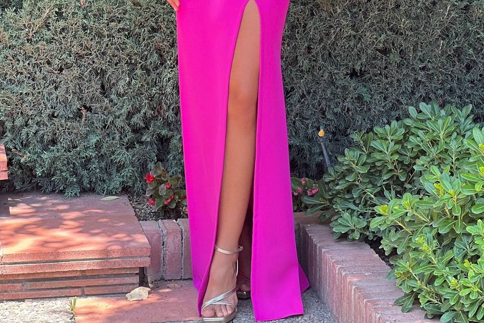 Vestido fucsia