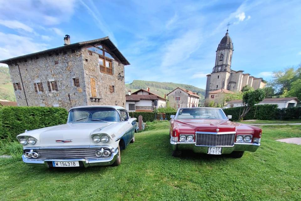 Chevrolet Bel air y Cadillac