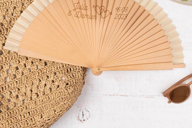Abanico de madera