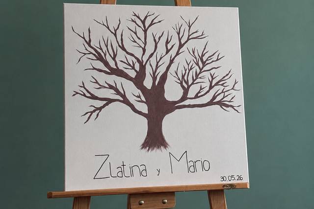 Árbol huellas invitados