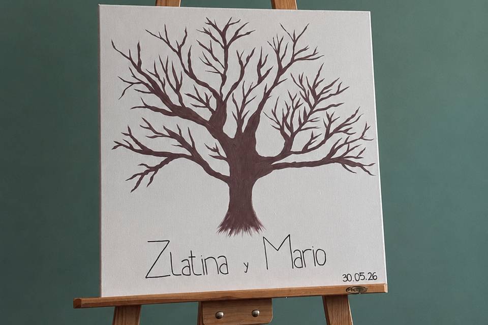 Árbol huellas invitados